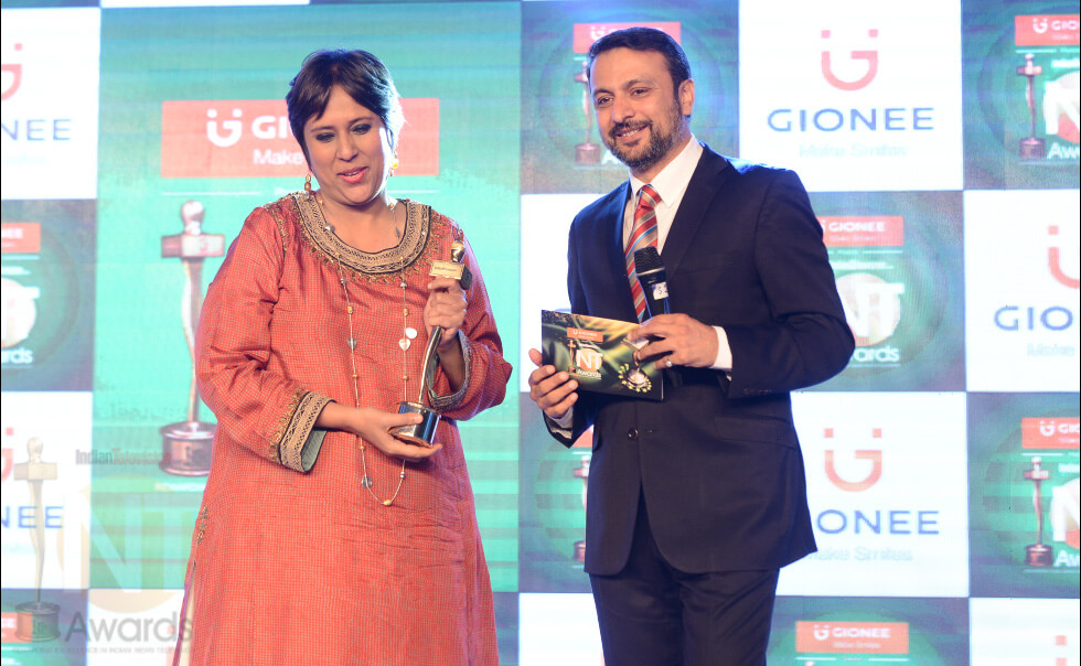 Barkha Dutt and Gionee India CEO & Managing Director Arvind R Vohra