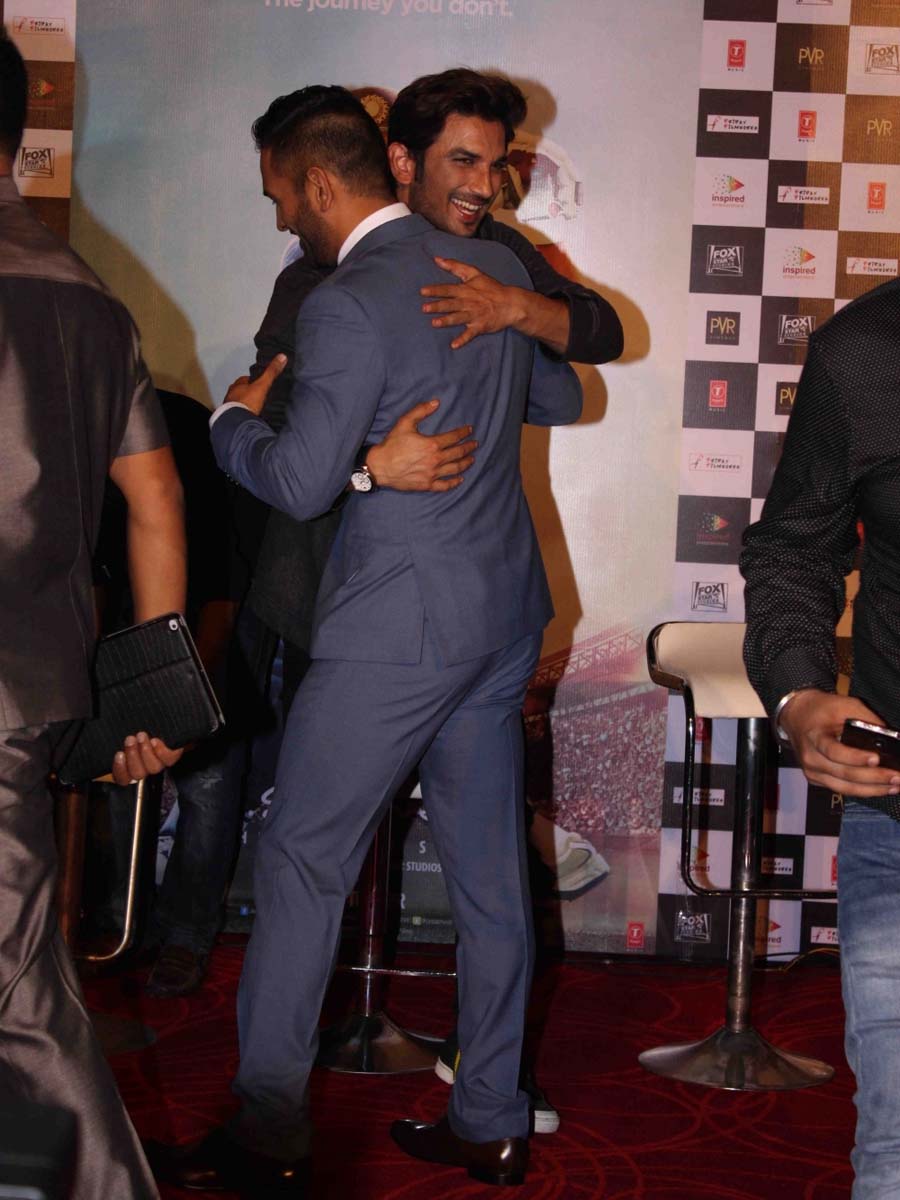 Mahendra Singh Dhoni and Sushant Singh Rajput