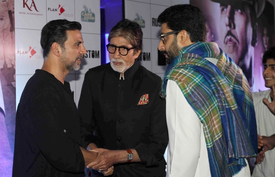 Abhishek Bachchan, Akshay Kumar and Amitabh Bachchan