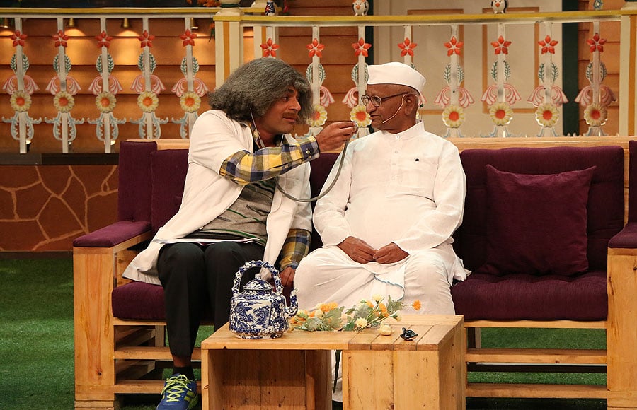 Sunil Grover and Anna Hazare