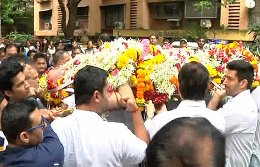 Shilpa Shetty's father's funeral pics