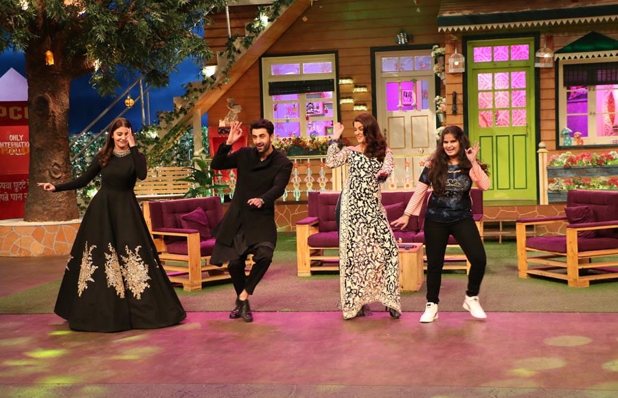 Ranbir Kapoor, Anushka Sharma and Aishwarya Rai Bachchan promote 'Ae Dil Hai Mushkil' on The Kapil Sharma Show