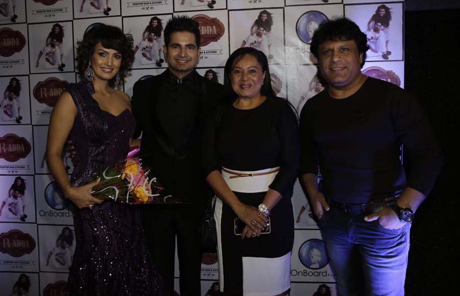 Karan Mehra-Nisha Rawal with Neelu Vaghela and her husband Arvind Kumar