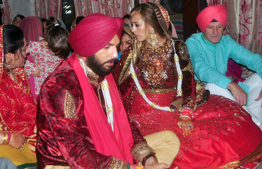 Wedding pics of Yuvraj Singh and Hazel Keech