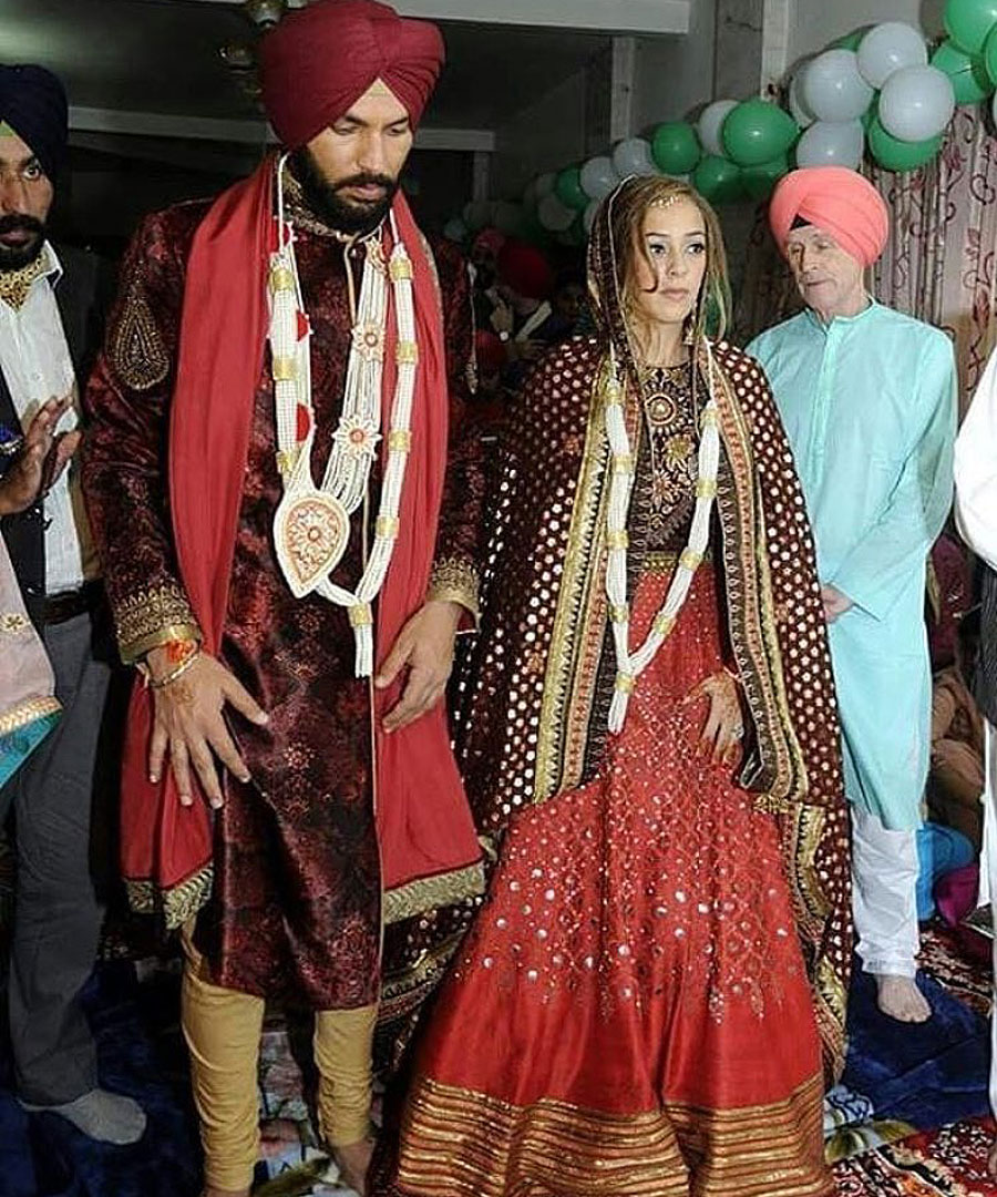 Wedding pics of Yuvraj Singh and Hazel Keech