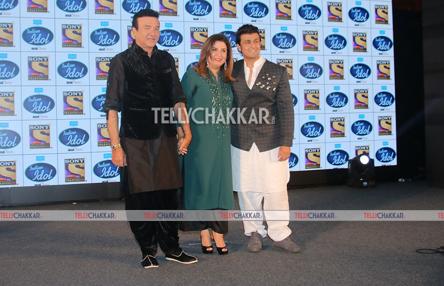 Anu Malik, Farah Khan and Sonu Nigam