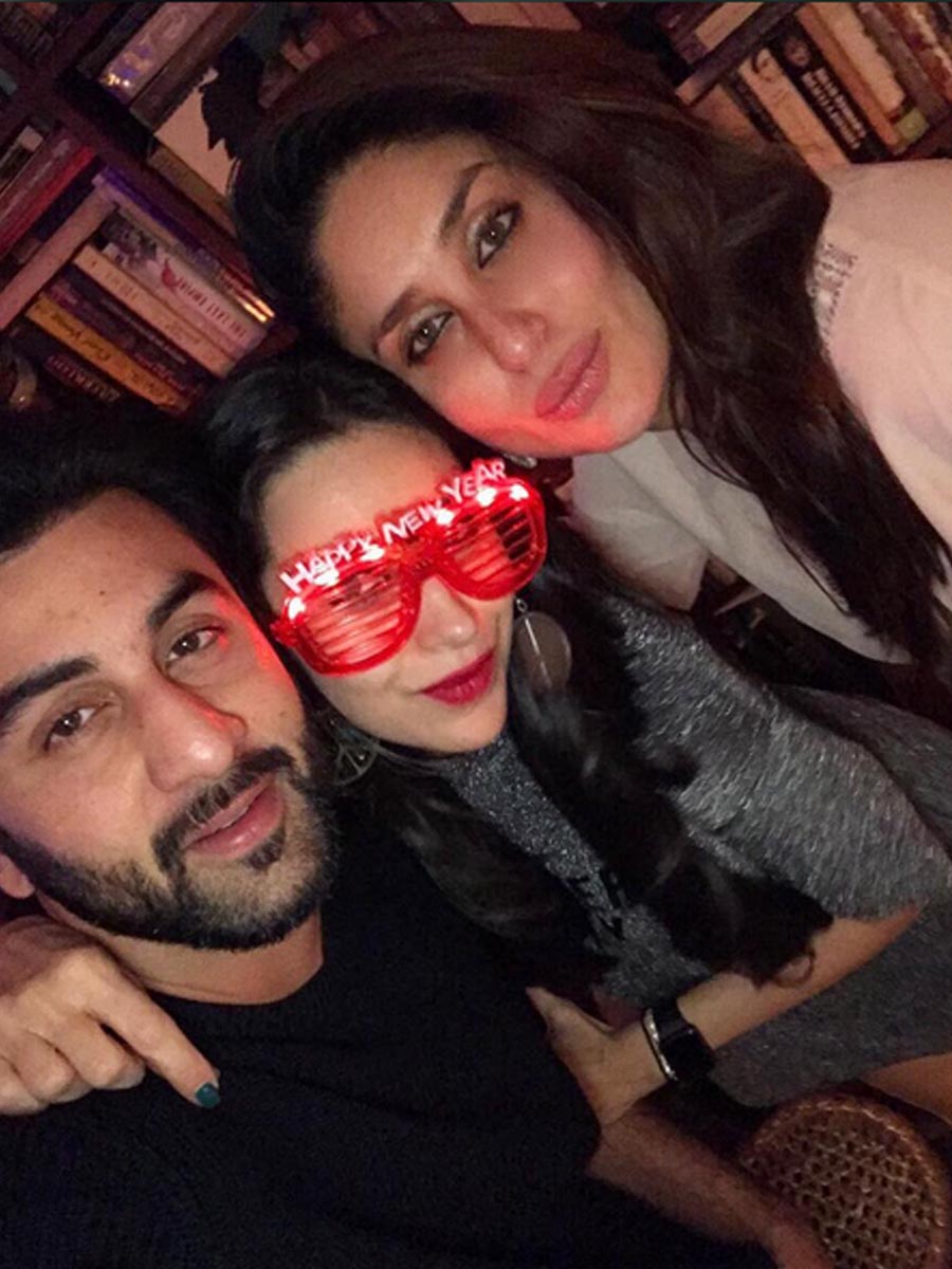 Ranbir Kapoor, Karisma and Kareena Kapoor