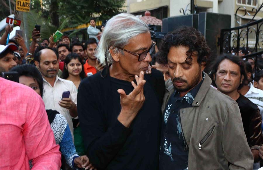 Sudhir Mishra and Irrfan Khan