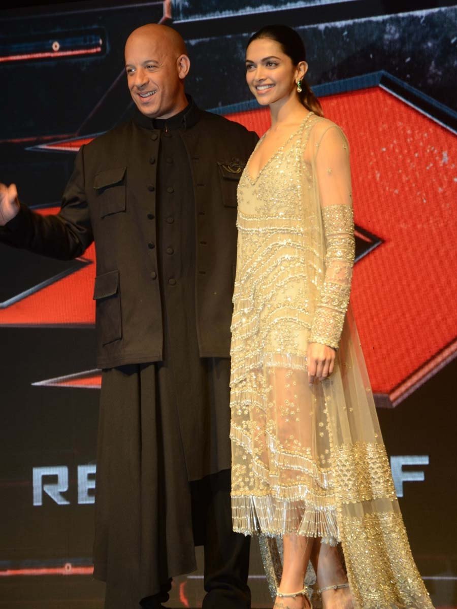 Vin Diesel and Deepika Padukone at 'xXx' press conference