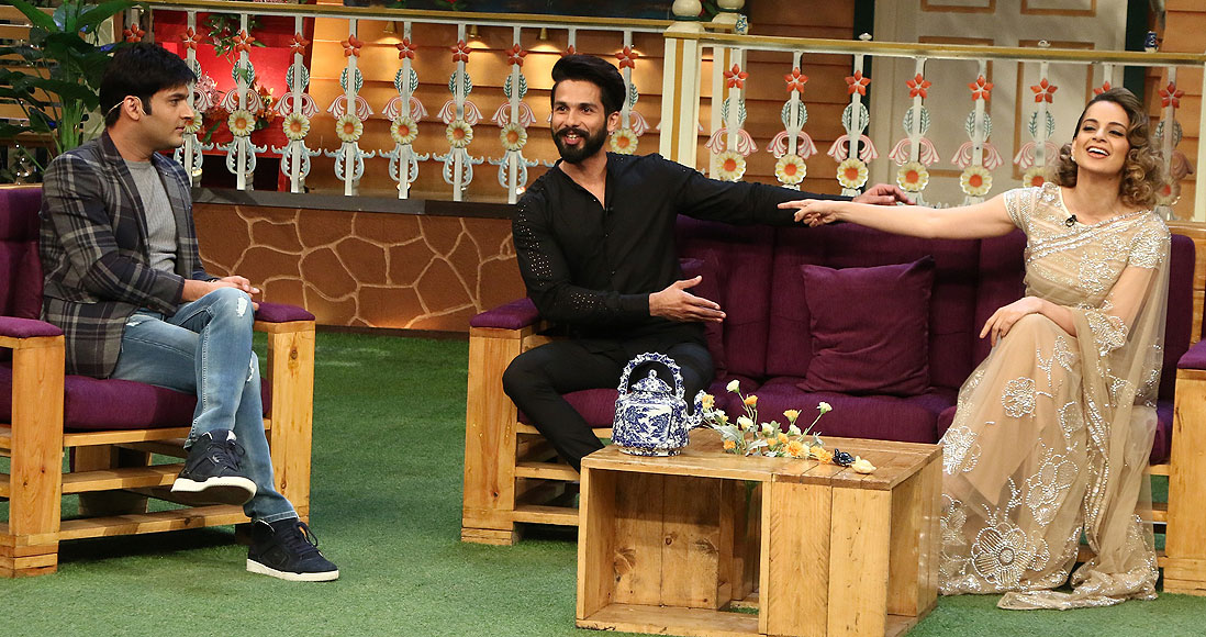 Shahid and Kangana promote 'Rangoon' on The Kapil Sharma Show