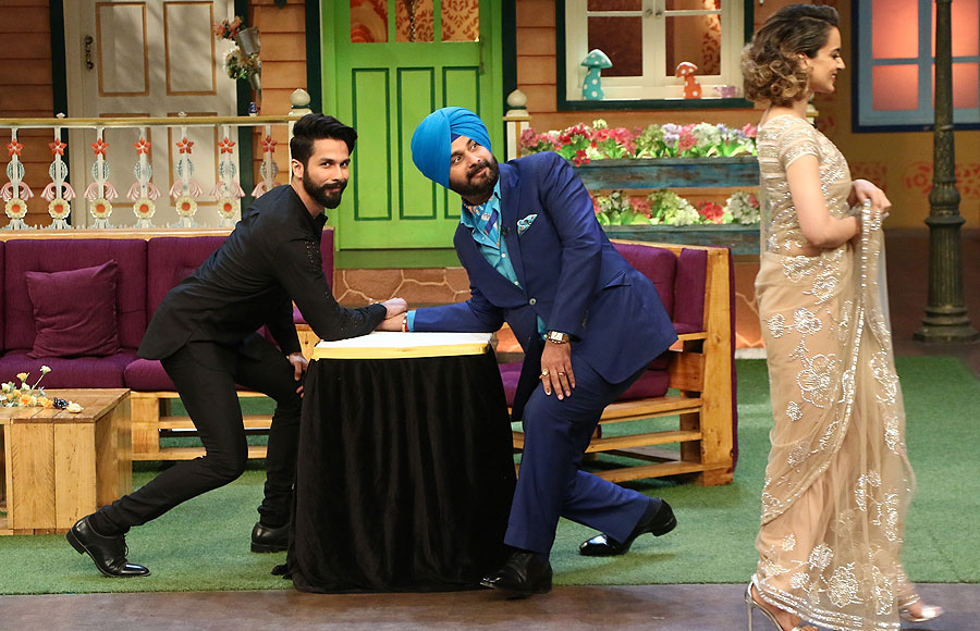 Shahid and Kangana promote 'Rangoon' on The Kapil Sharma Show