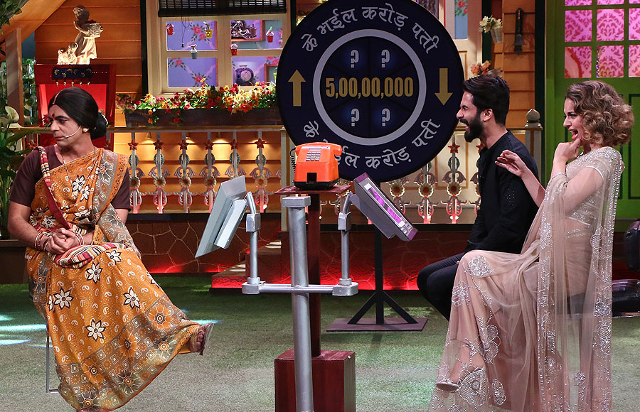 Shahid and Kangana promote 'Rangoon' on The Kapil Sharma Show