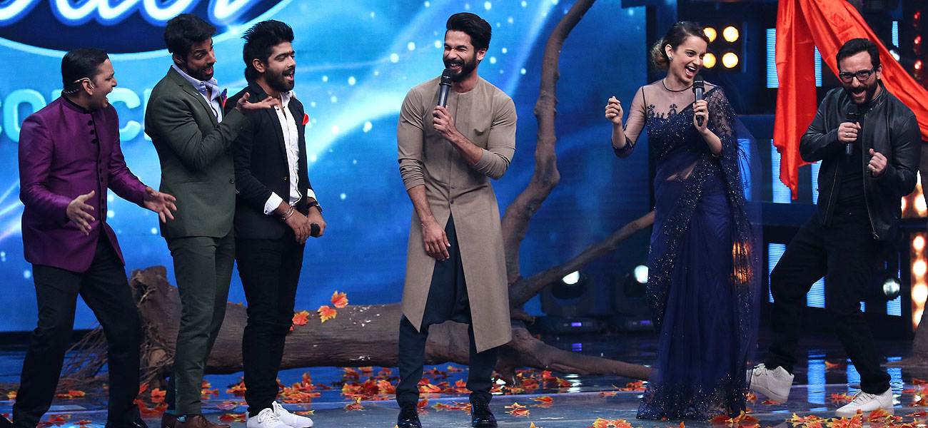 'Rangoon' cast on the sets of Indian Idol 9