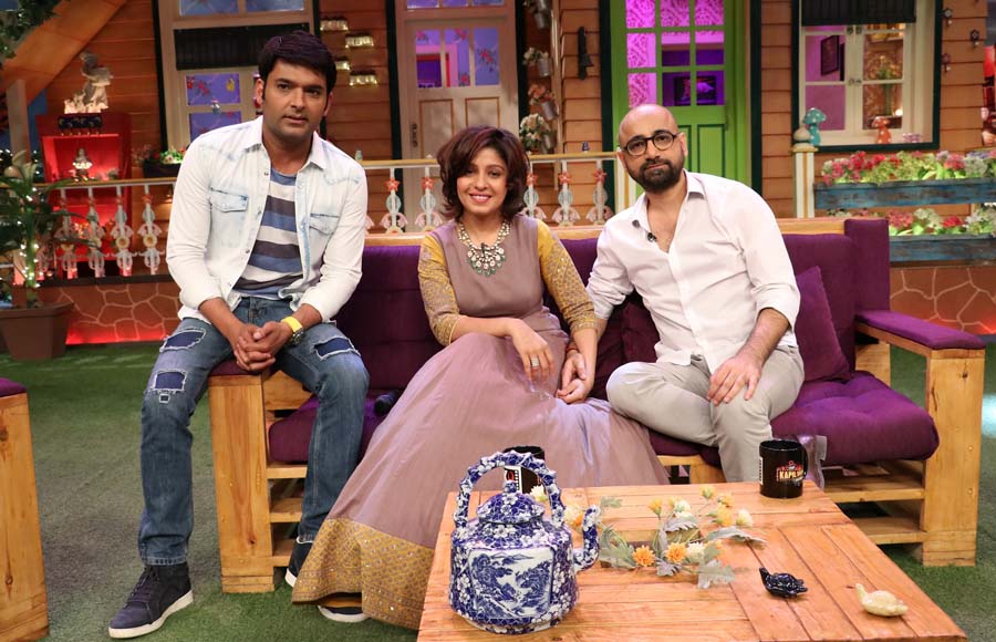 Kapil with Sunidhi & hitesh