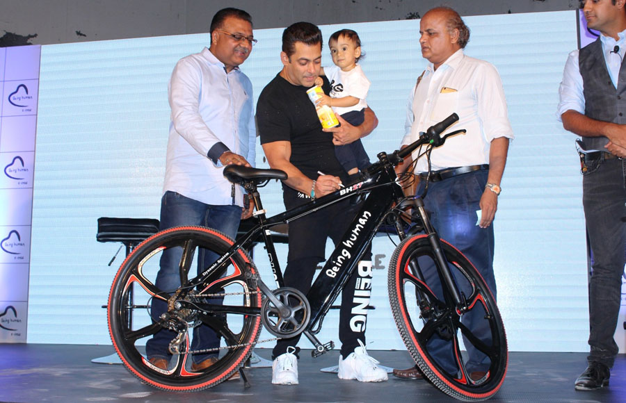 Salman Khan launches Being Human E-cycle