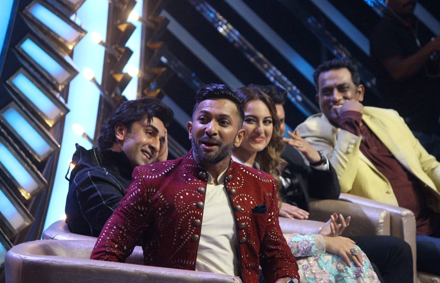 Jagga Jasoos team at Nach Baliye's Grand finale