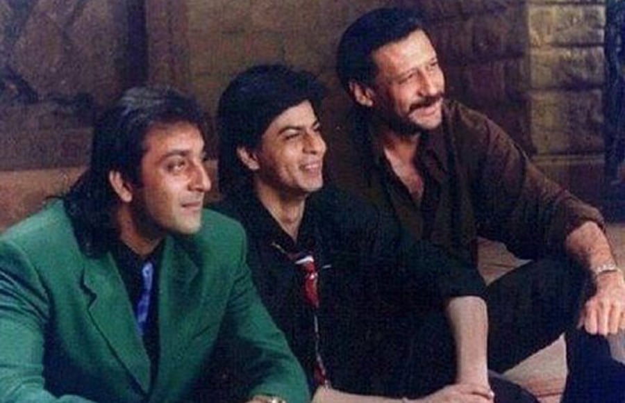 SRK with Jacky and Sanju baba