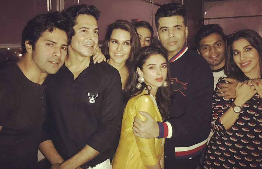  Varun Dhawan, Dino Morea, Neha Dhupia, Aditi Rao Hydri, Karan Johar, Sophie Choudry