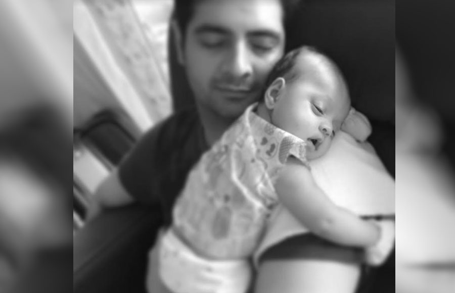 Karan Mehra with his son Kavish