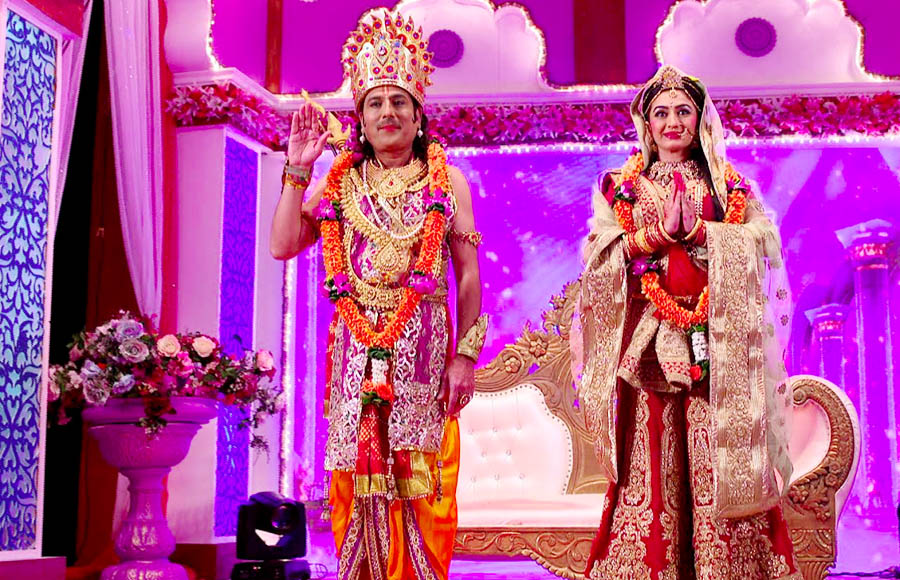 Mehta and Anjali as Ram and Sita