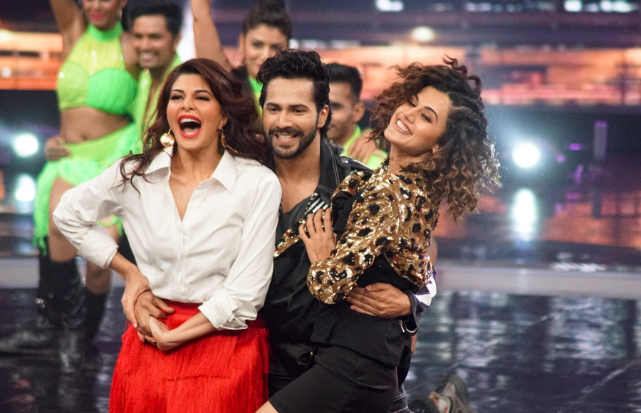 Jacqueline Fernandez, Varun Dhawan and Taapsee Pannu