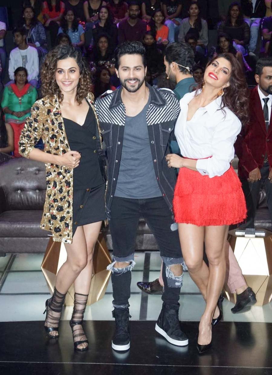 Taapsee Pannu, Varun Dhawan and Jacqueline Fernandez