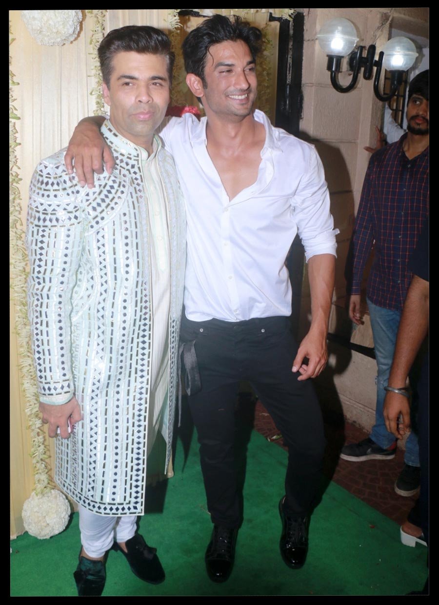  Karan Johar and Sushant Singh Rajput