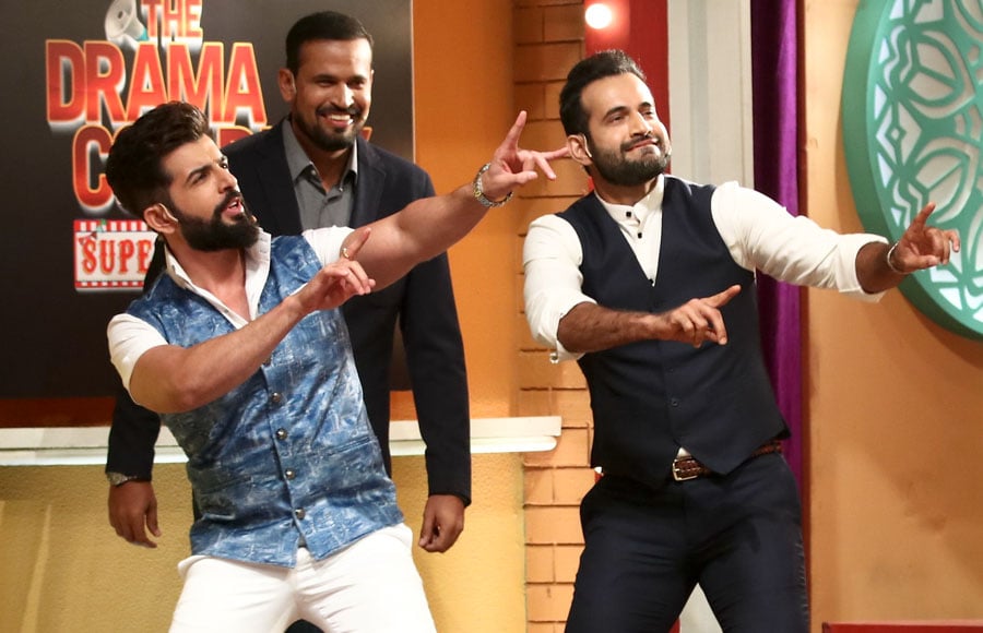 The Drama Company team gets clean bowled by Irfan & Yusuf Pathan