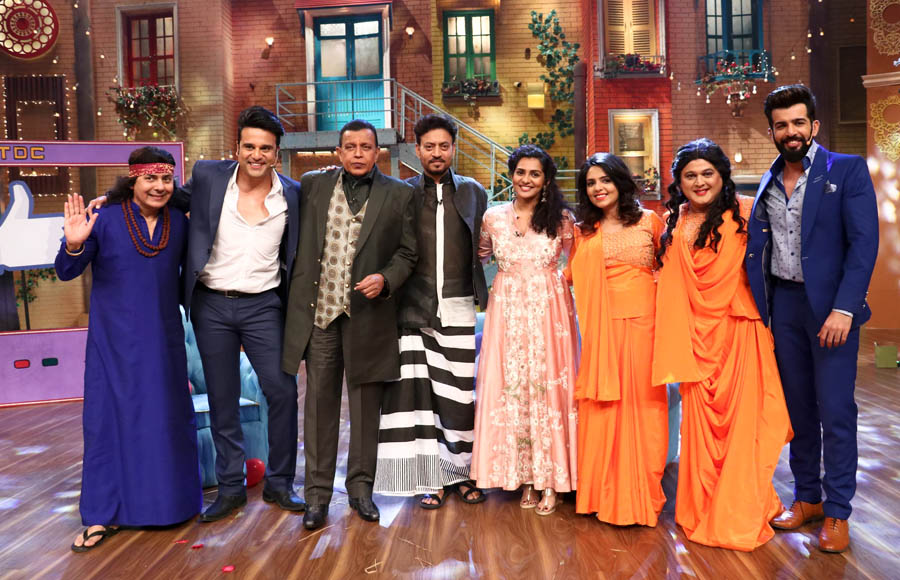 Sudesh Lehri, Krushna Abhishek, Mithun Chakraborty, Irrfan Khan, Parvathy Thiruvoth Kottuvata, Sugandha Mishra, Ali Asgar, & Jay Bhanushali