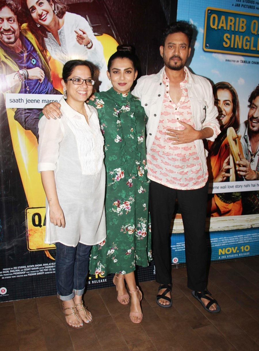 Tanuja Chandra, Parvathy Thiruvoth Kottuvata & Irrfan Khan