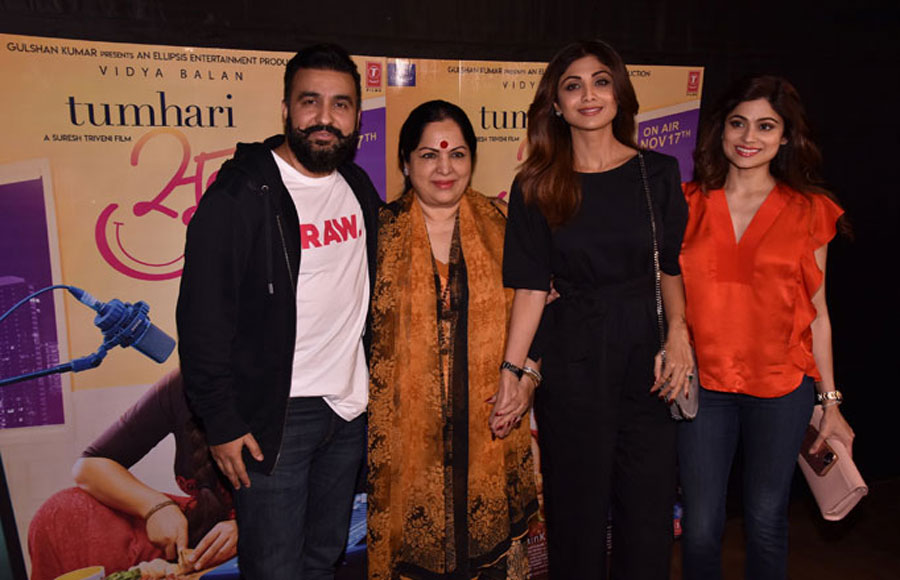 shilpa shetty with family