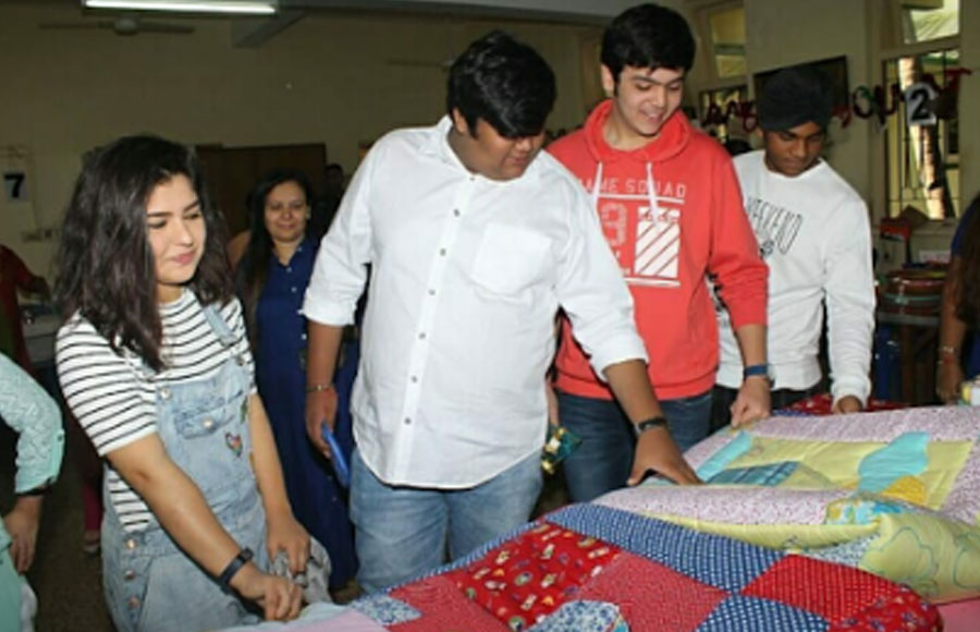 Taarak Mehta's young actors inaugurate handicraft work exhibition 