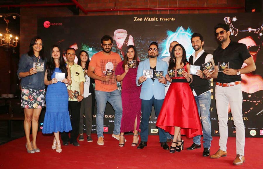 Richa Chadha-Shibani Kashyap at the launch of their music video