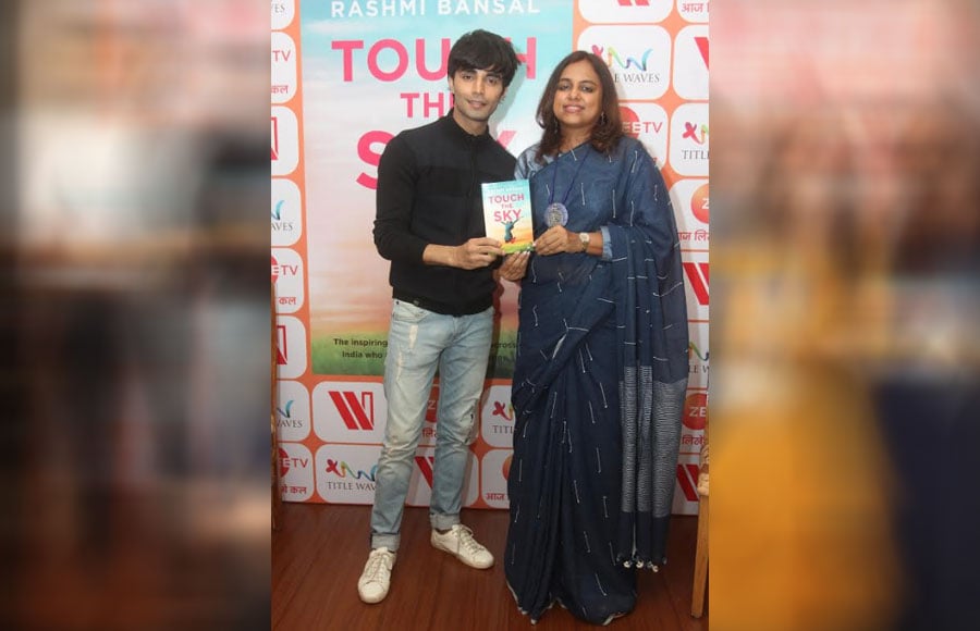 Zee TV actors at the book launch of  'Touch the Sky' 