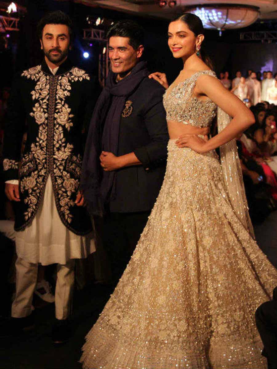 Ex-lovers Ranbir-Deepika walk hand-in-hand for Manish Malhotra 