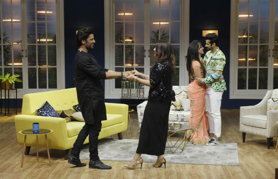 TV couples Pooja-Kunal & Mohit- Addite on the sets of JuzzBaatt