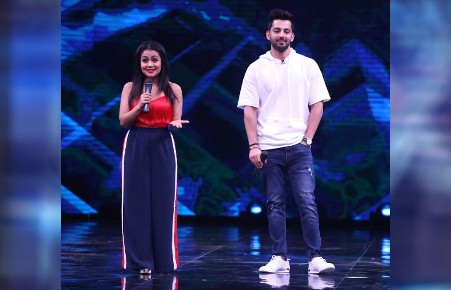 Neha Kakkar & Himansh Kohli on the sets of &TV's High Fever