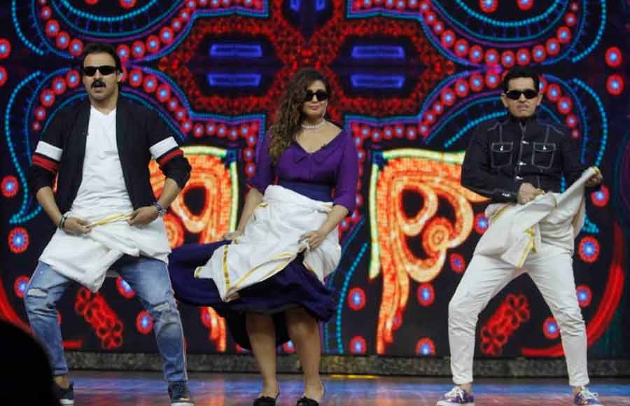 Vivek, Huma & Omung performs Lungi dance on India’s Best Dramebaaz 