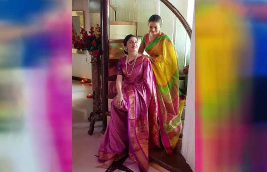 Bhagyashree’s special visit to Sheeba for Ganpati