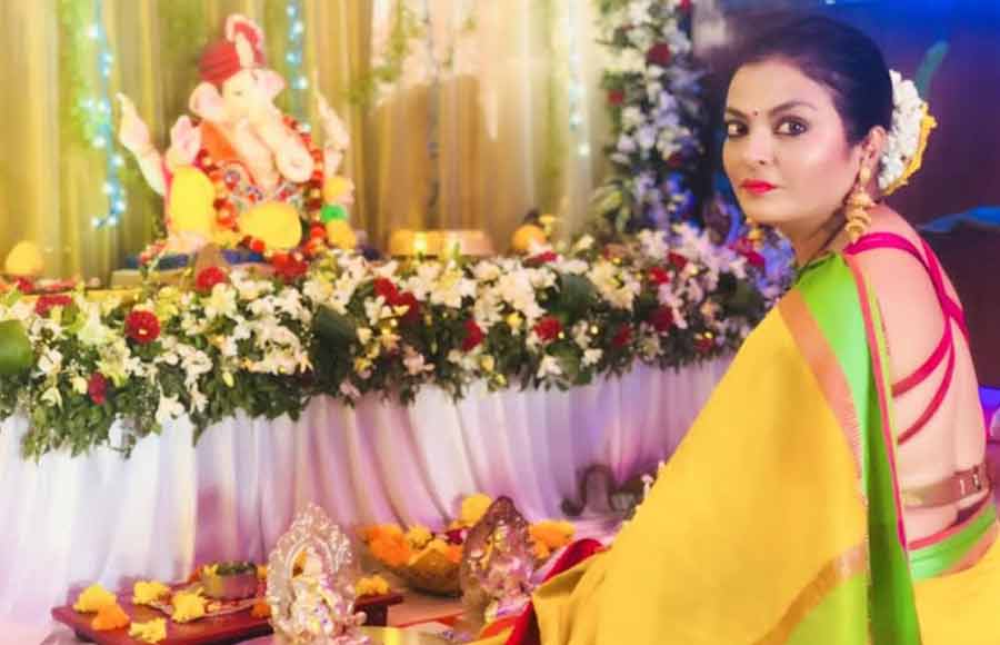 Bhagyashree’s special visit to Sheeba for Ganpati