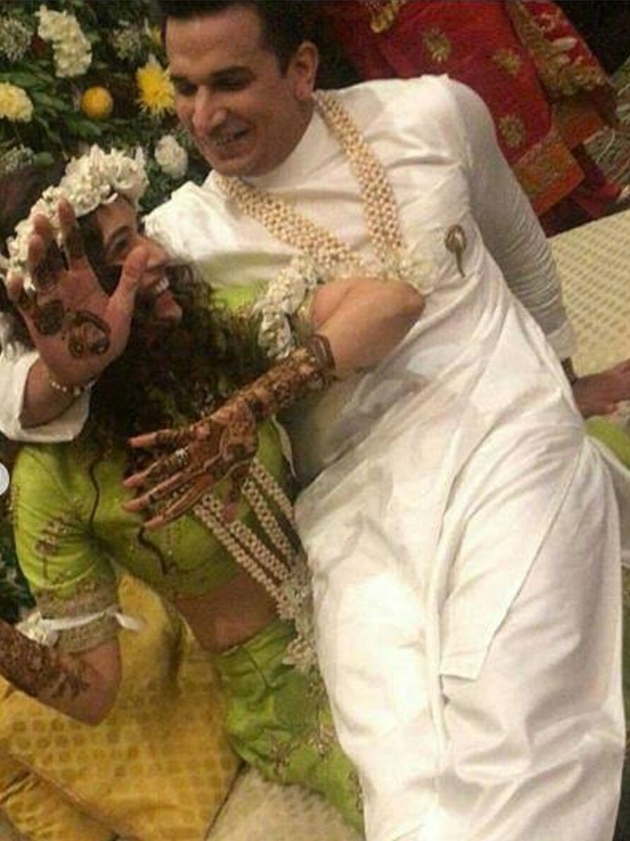 Prince and Yuvika's Mehendi ceremony