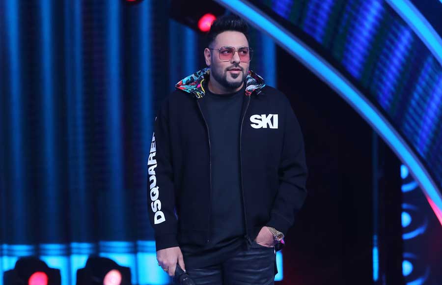 Badshah on the sets of Zee TV's Sa Re Ga Ma Pa 