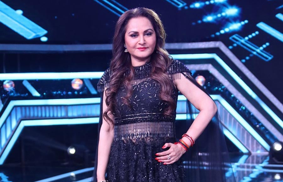 Jeetendra and Jaya Prada on the sets of Super Dancer Chapter 3