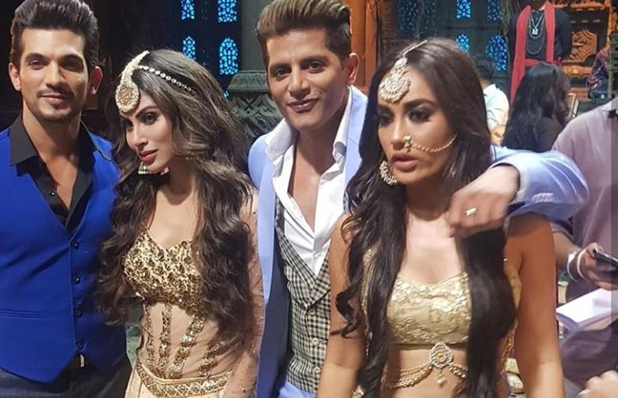 In pics: Mouni, Arjun, Adaa and Karanvir shoot for Naagin 3