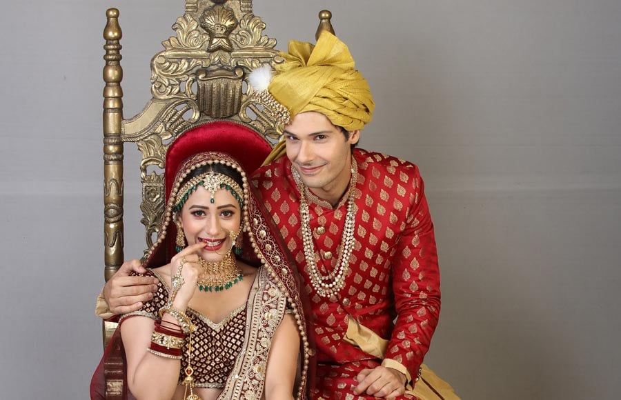 Wedding pics of  Pancham and Elaich  from  Sab Tv’s Jijaji Chhat Per Hain