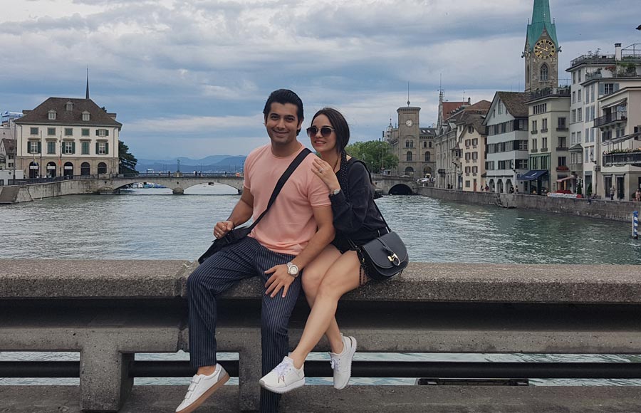 Ssharad Malhotra and wife Ripci enjoys honeymoon in Europe