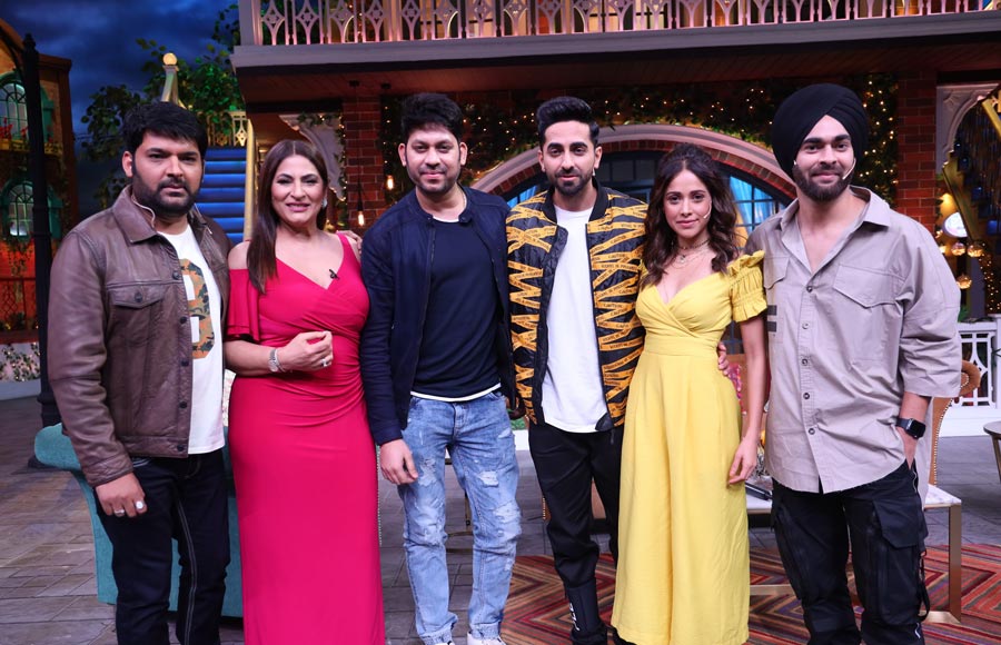 Ayushmann and Nushrat Bharucha visit the sets of The Kapil Sharma Show 