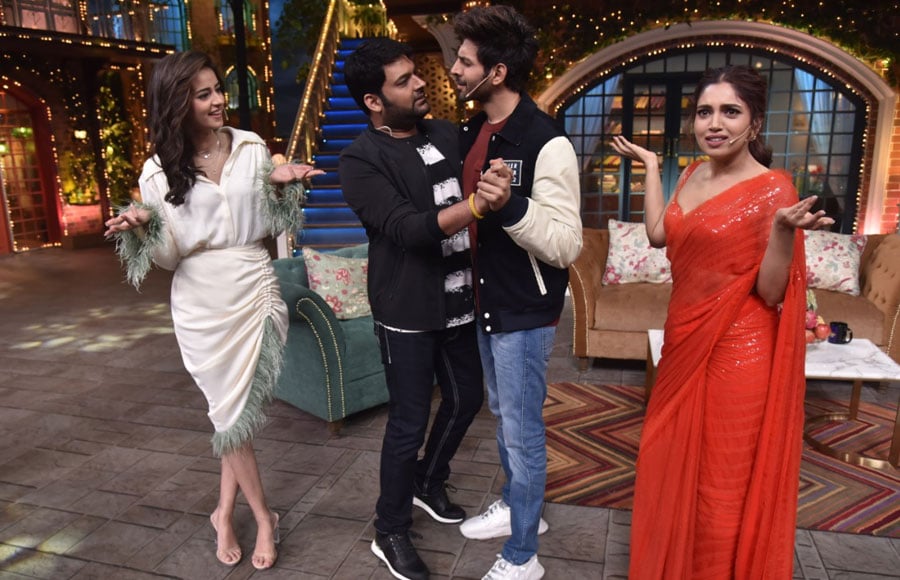 Pati Patni aur Woh cast on The Kapil Sharma show