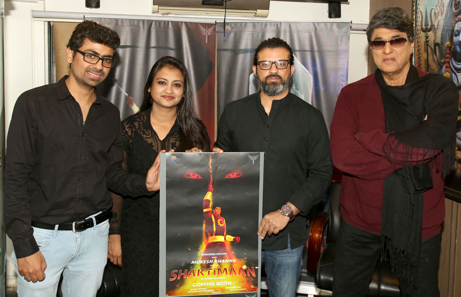 Mukesh Khanna launched the 3D animated series poster of Shaktimaan