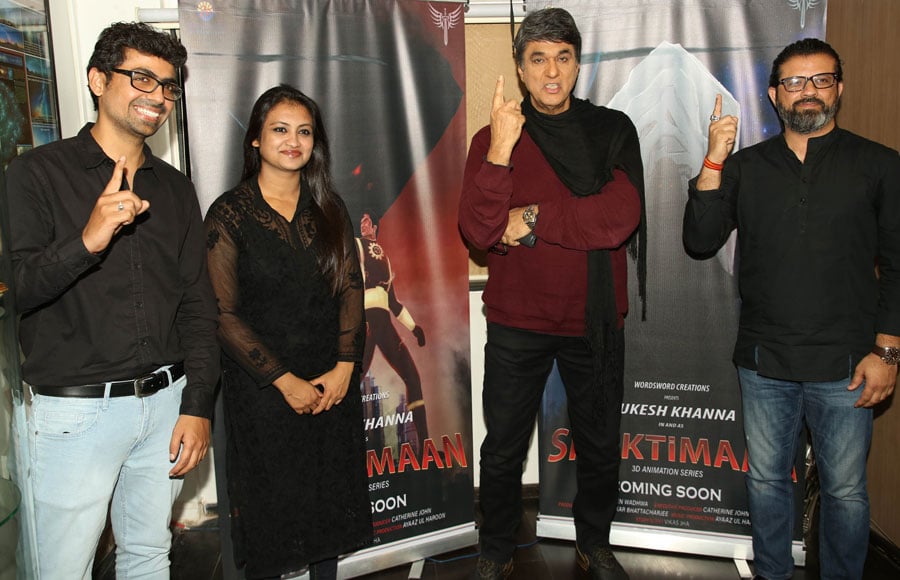 Mukesh Khanna launched the 3D animated series poster of Shaktimaan